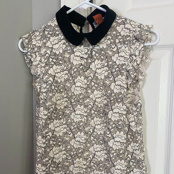 Zara Lace Shirt with Collar - Picture 1 of 2
